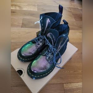 1460 Iridescent Suede Lace Up Boots